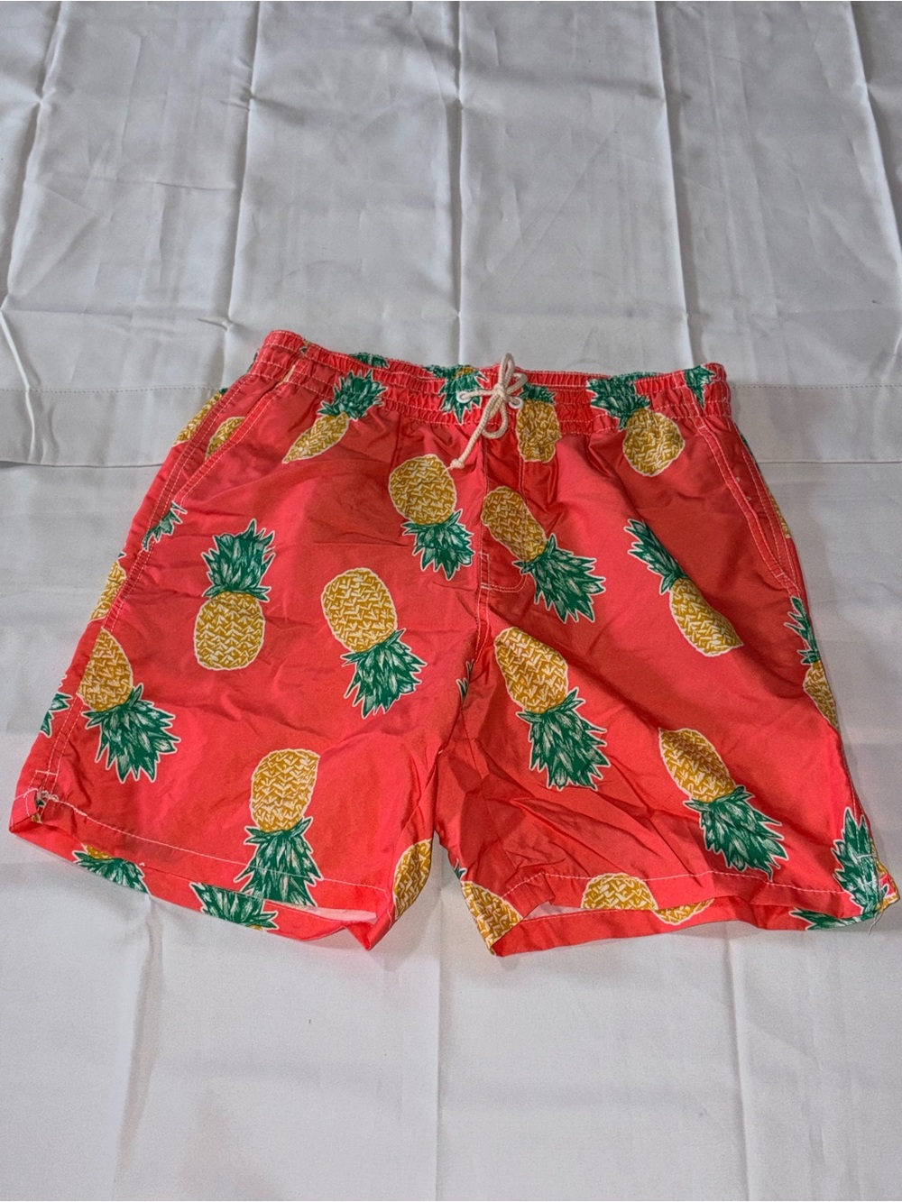 GAP Red Pineapple Print Swim Trunks